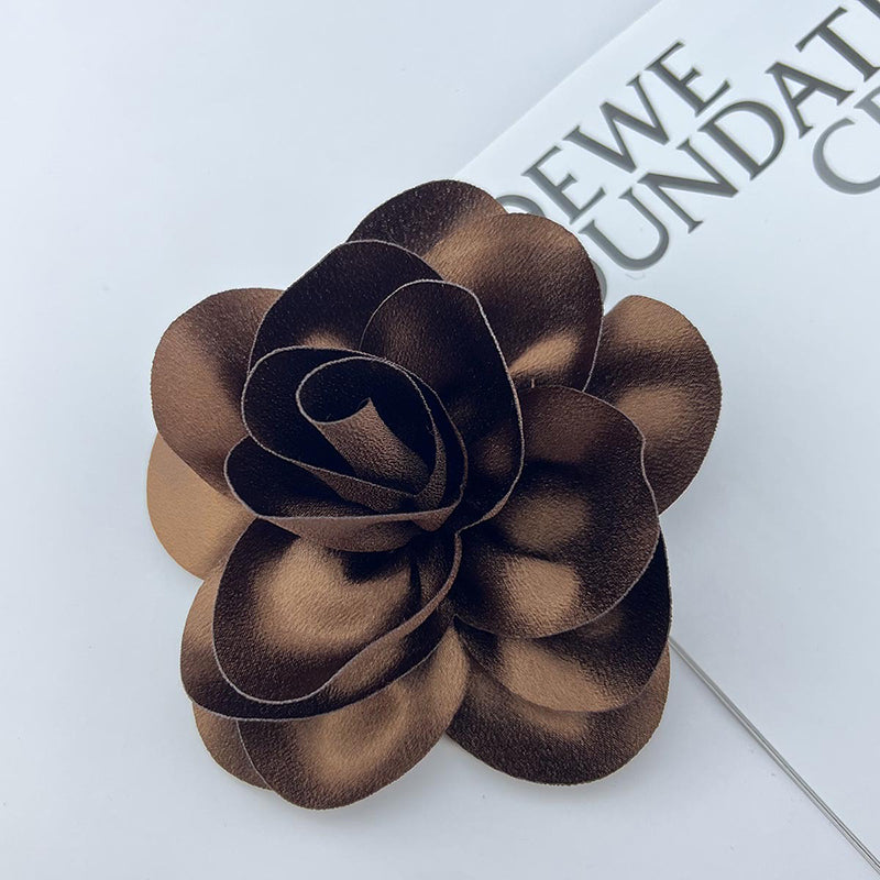 Satin Fabric Flower All-match Brooch-consonak