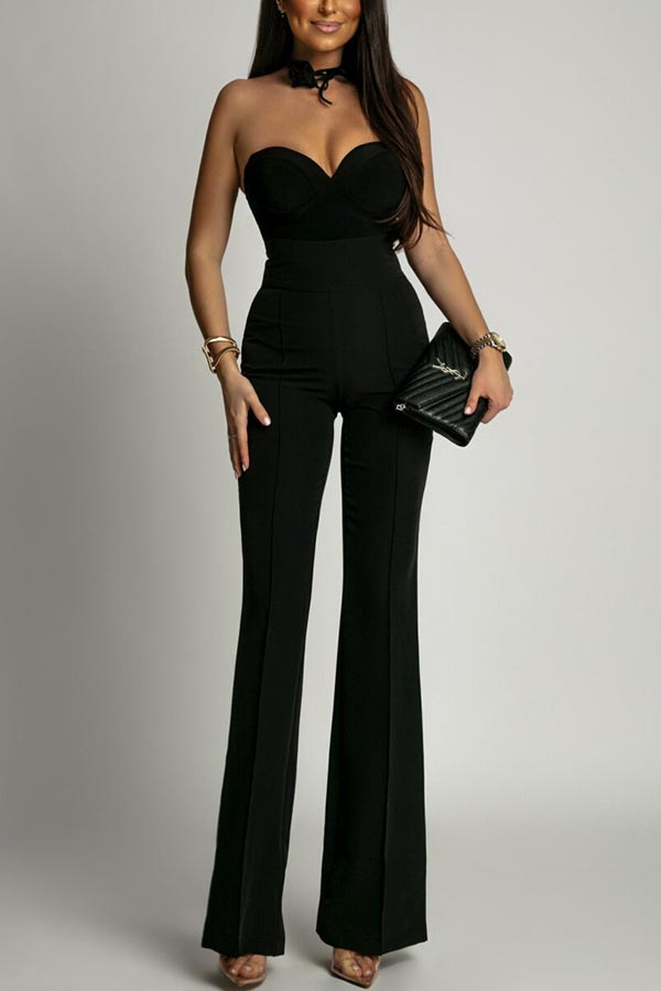 Body Feeling in Love Detachable Straps Sweetheart Neck Stretch Bodysuit / Romper-consonak