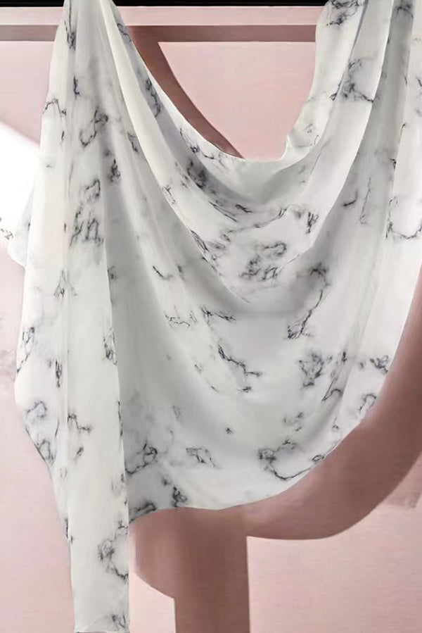Watercolor Series Satin Shawl Scarf-consonak