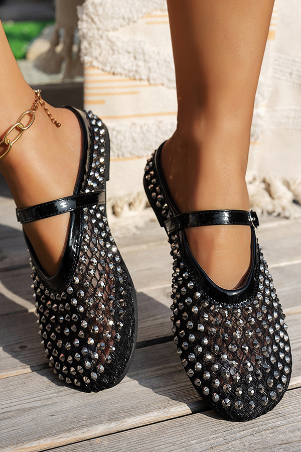 Fashionable Rhinestone Elegant French Buckle Sandals-consonak