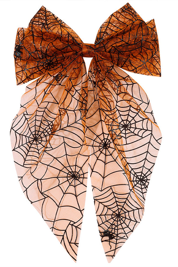 Large Halloween Mesh Bow Hair Clip-Consonak