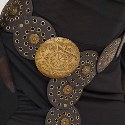 Ethnic Retro Round Hollow Belt-consonak