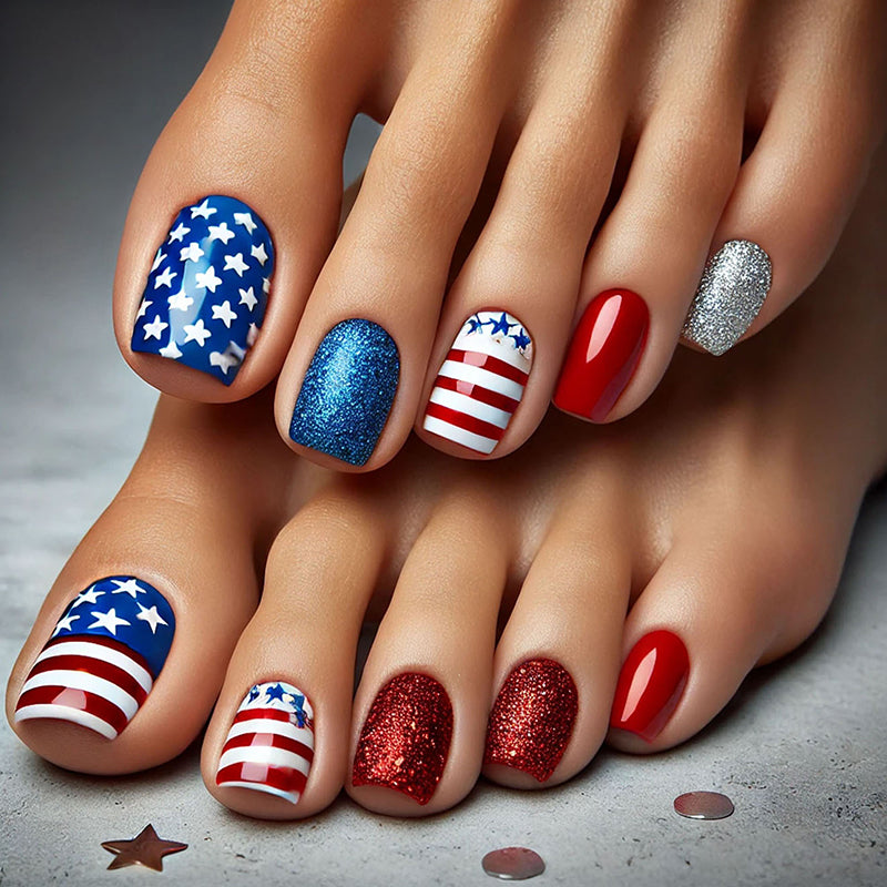 Independence Day Pattern Fashion Nail Art-consonak