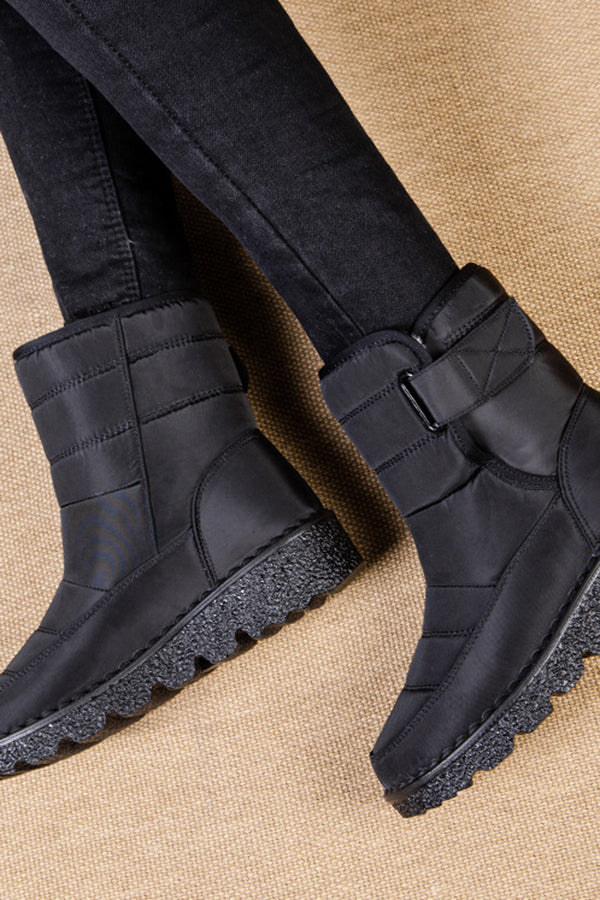Warm Round Toe Thick-soled Casual Snow Boots-consonak