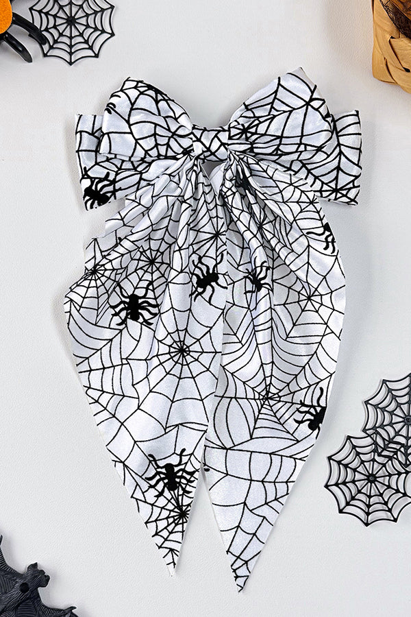 Halloween Spiderweb Bow Hair Clip-Consonak