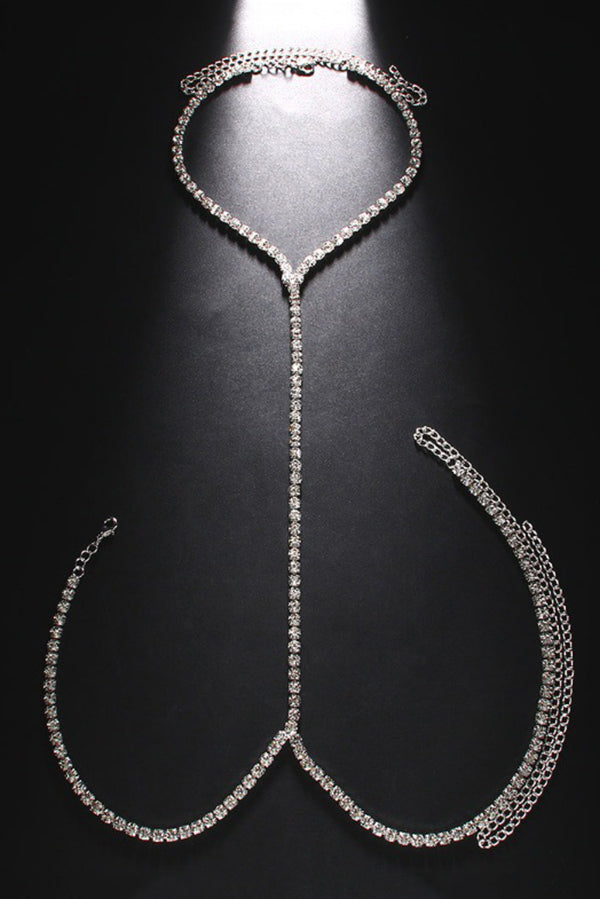 Fashionable and Simple Full Diamond Body Chain | Consonak