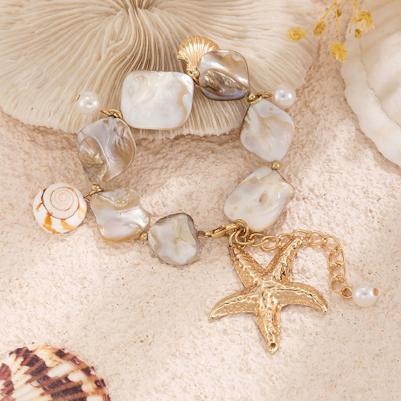 Beach Ocean Style Shaped Pearl Bracelet | Consonak