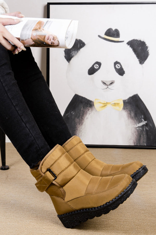 Warm Round Toe Thick-soled Casual Snow Boots-consonak