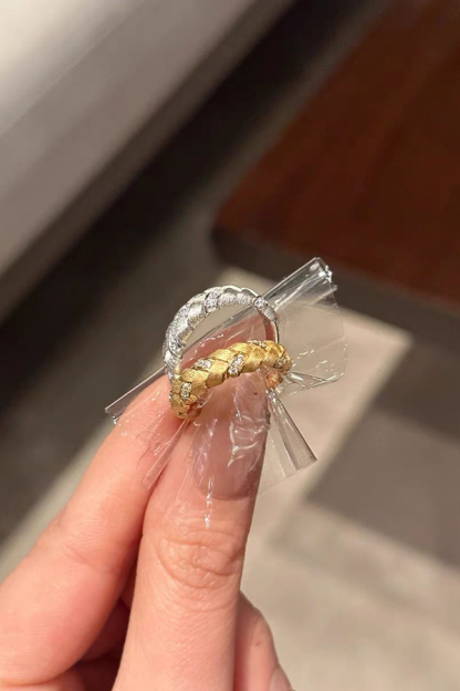 Fashionable French Braided Delicate Ring-consonak