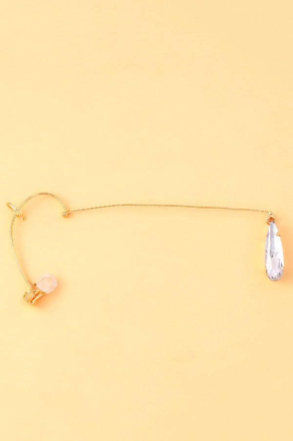 Stylish Zircon Minimalist Teardrop Ear Hooks