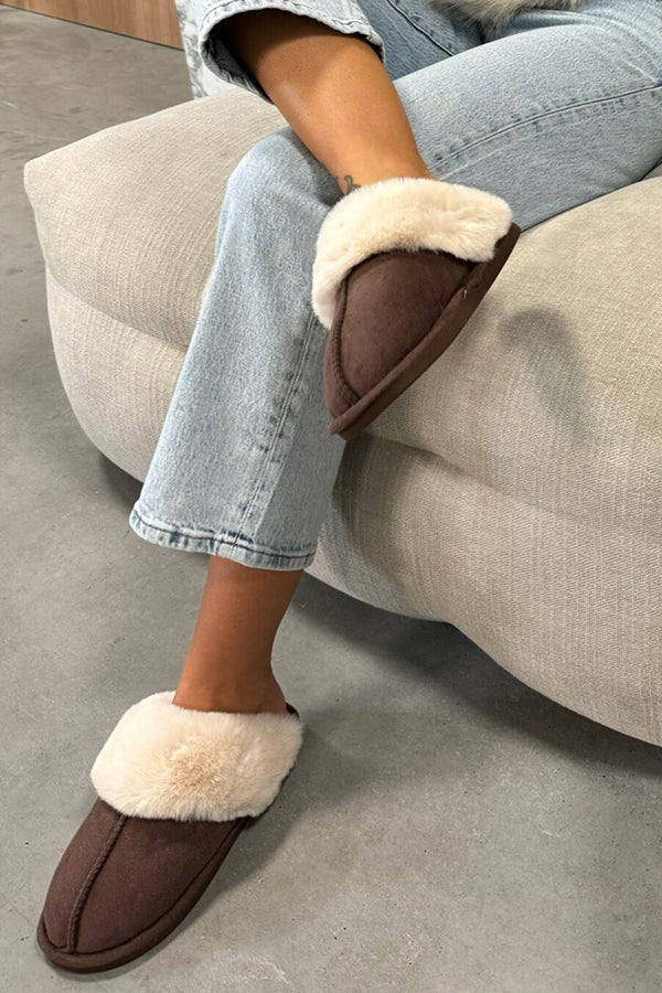 Warm Home Plush Cotton Slippers-consonak