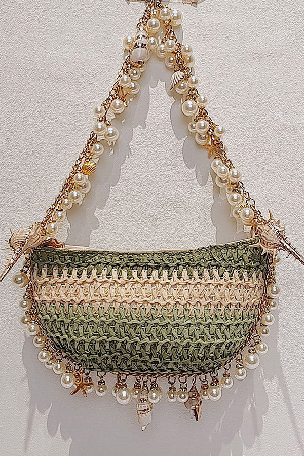 Versatile Pearl Conch Handbag-consonak