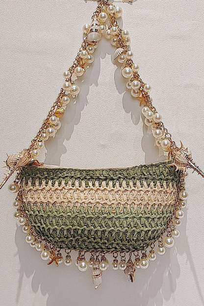Versatile Pearl Conch Handbag-consonak