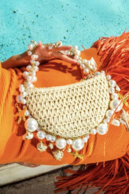 Versatile Pearl Conch Handbag-consonak