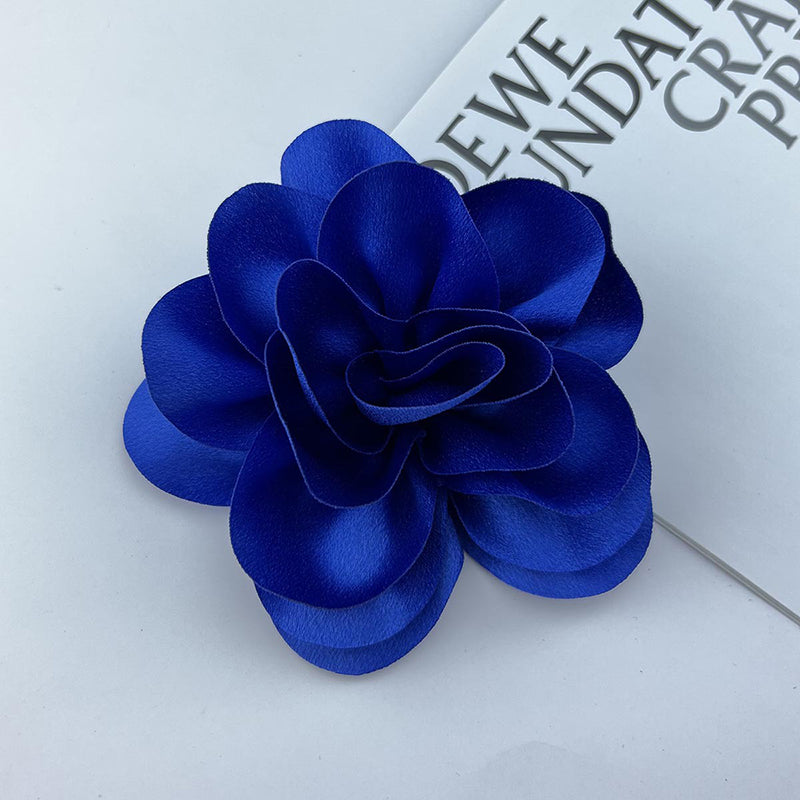 Satin Fabric Flower All-match Brooch-consonak