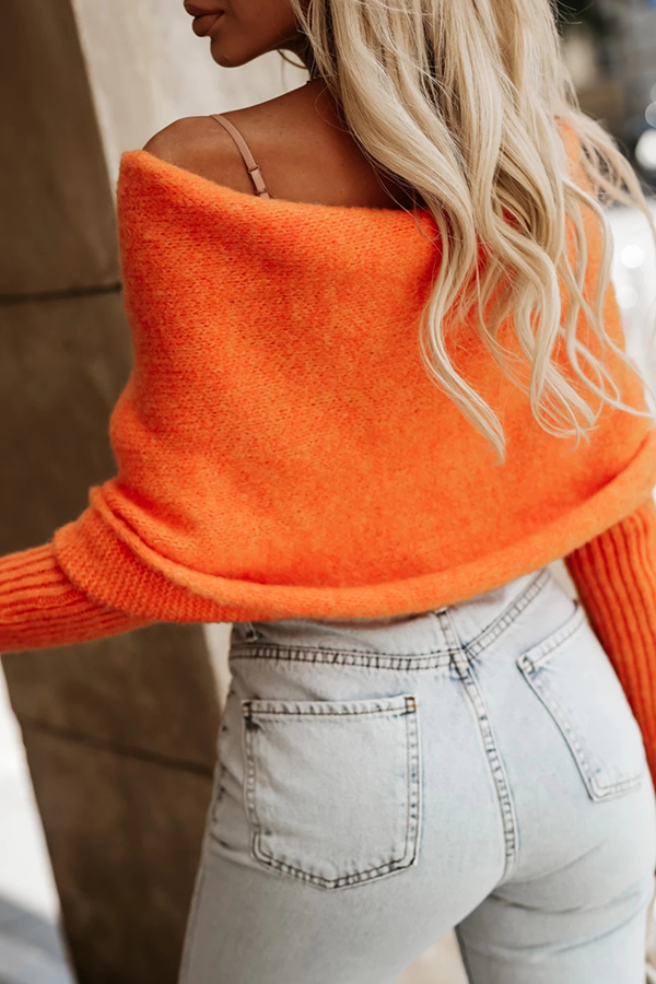 Warm in Two Ways Knit Off Shoulder Relaxed Poncho Sweater | Consonak