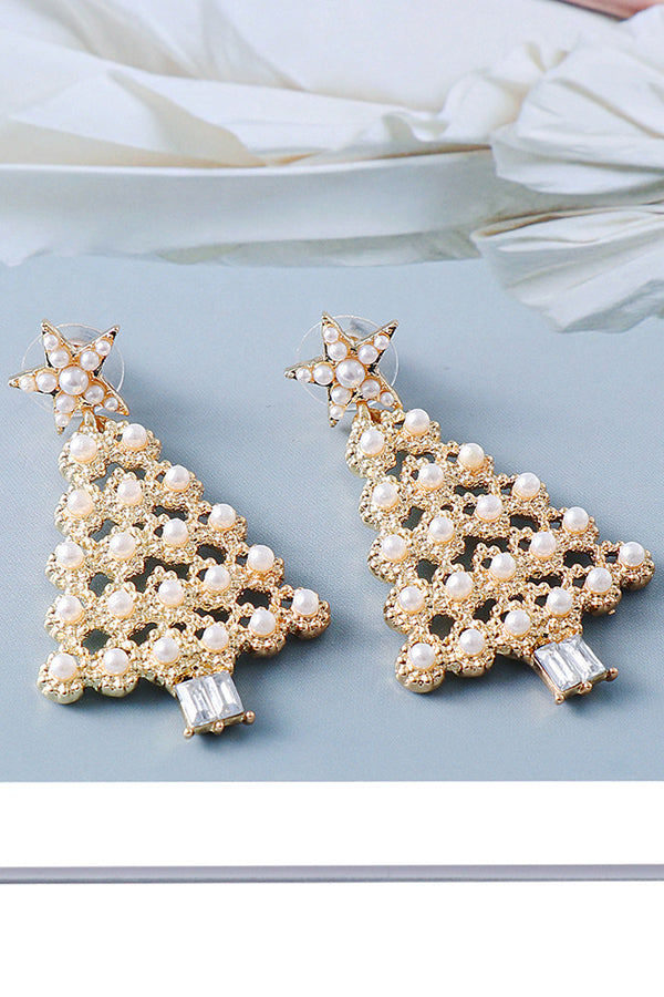 Christmas Tree Fashion Diamond Earrings-consonak