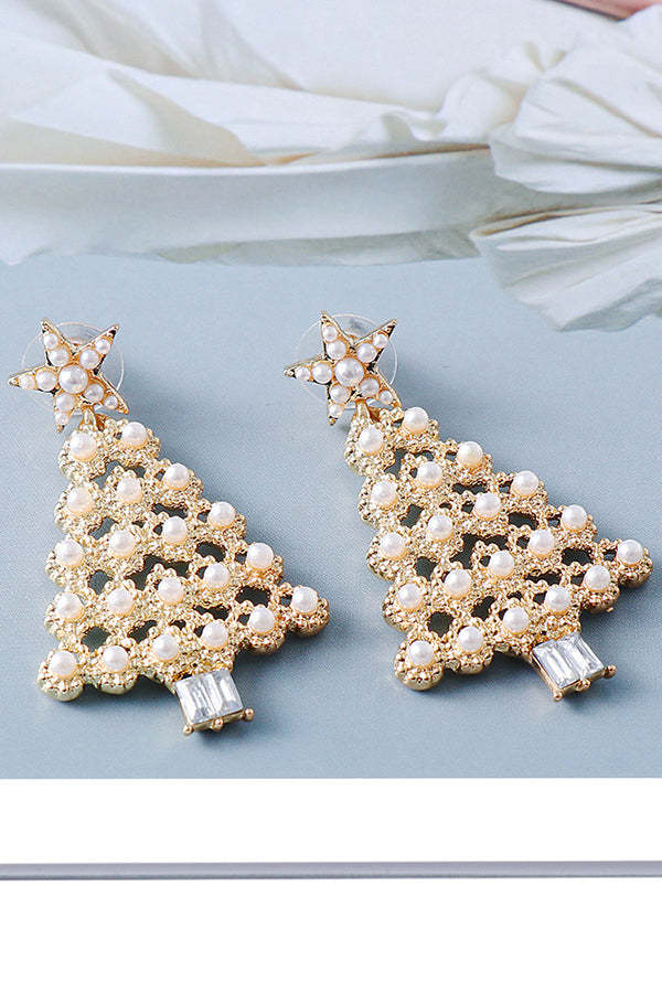 Christmas Tree Fashion Diamond Earrings-consonak