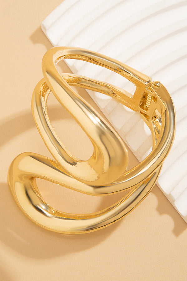 Fashion Alloy Twisted Double Layer Jewelry-consonak