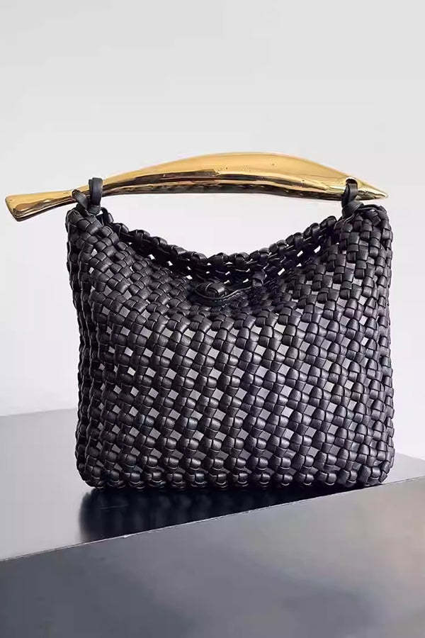 Fashionable and Versatile Woven Metal Handle Bag-consonak