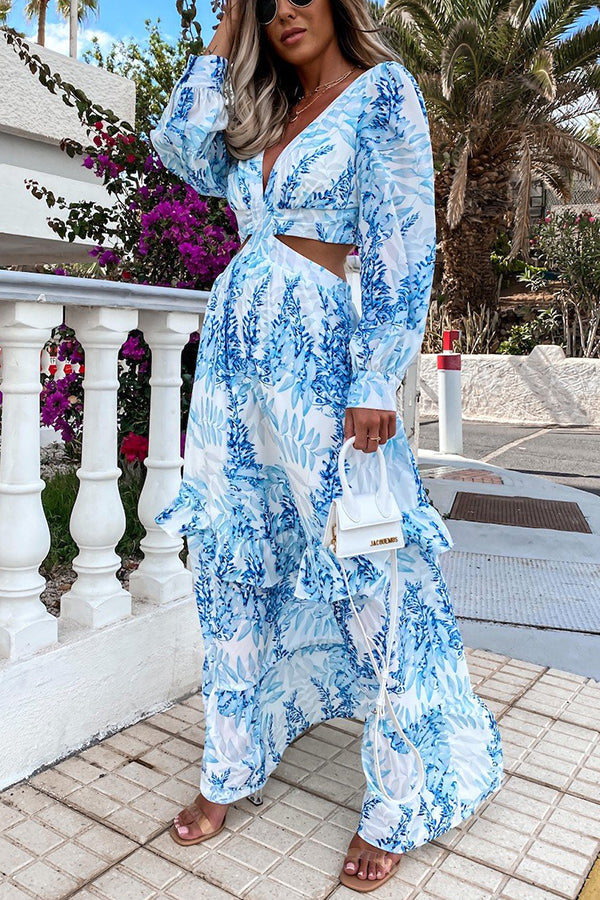Oceans of Love Cutout Maxi Dress | Consonak