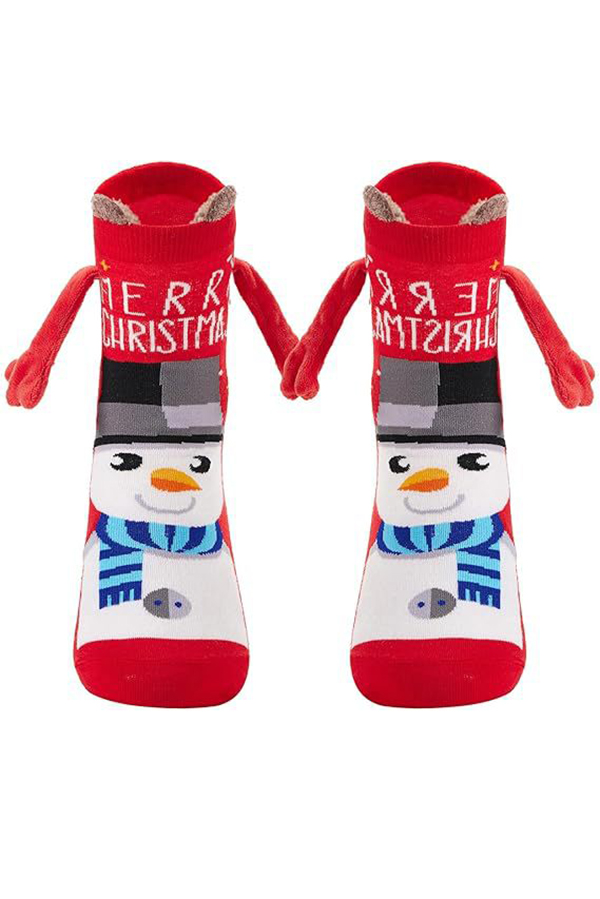 Christmas Cute Couple Magnetic Socks-consonak