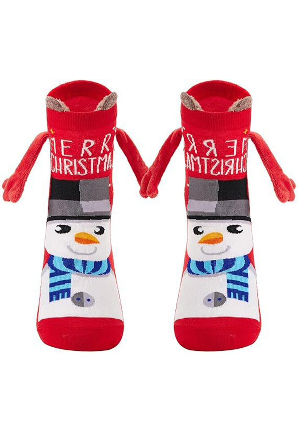Christmas Cute Couple Magnetic Socks-consonak