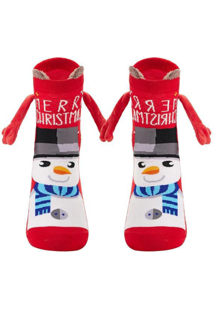 Christmas Cute Couple Magnetic Socks-consonak