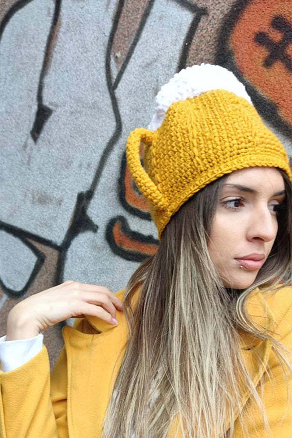 3D Cute Beer Mug Hat-consonak