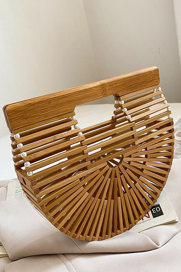 Fashionable Bamboo Pearl Handbag-consonak