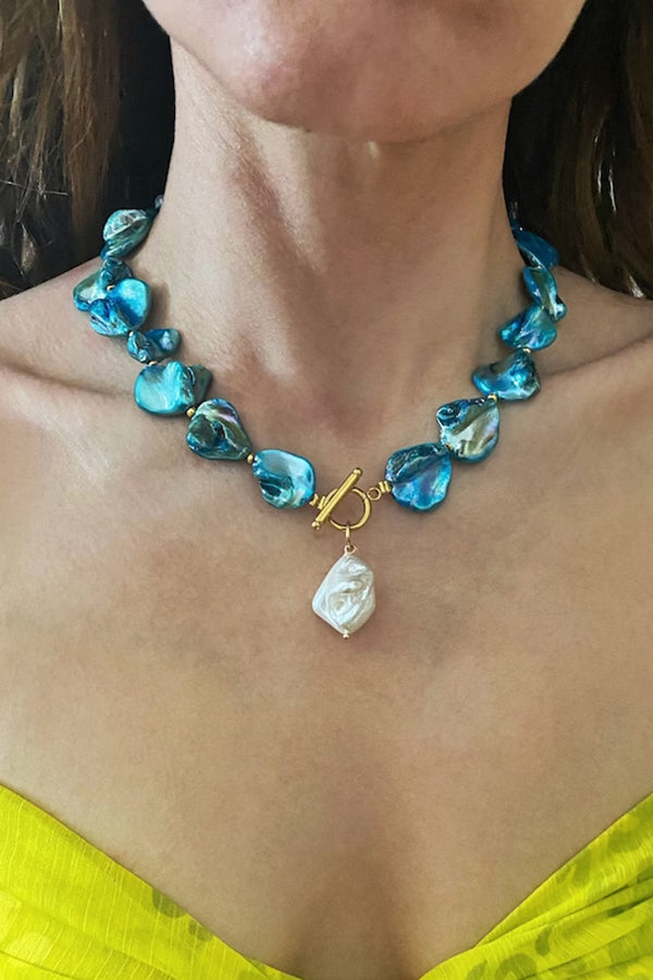 Exaggerated Irregular Shell Collarbone Necklace | Consonak