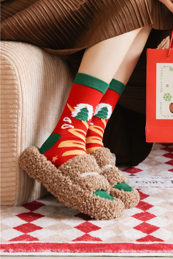 Christmas Cute Pattern Warm Socks-consonak