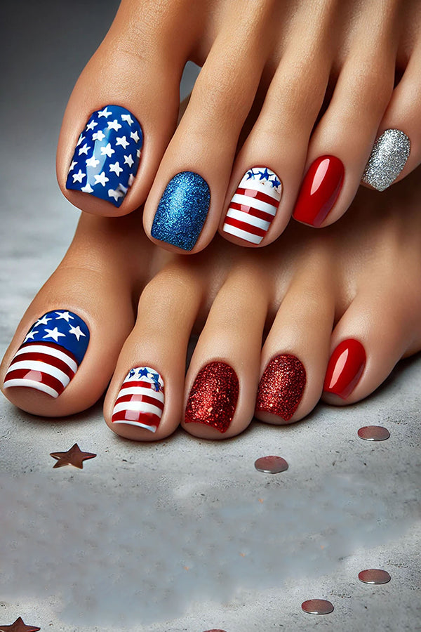 Independence Day Pattern Fashion Nail Art-consonak