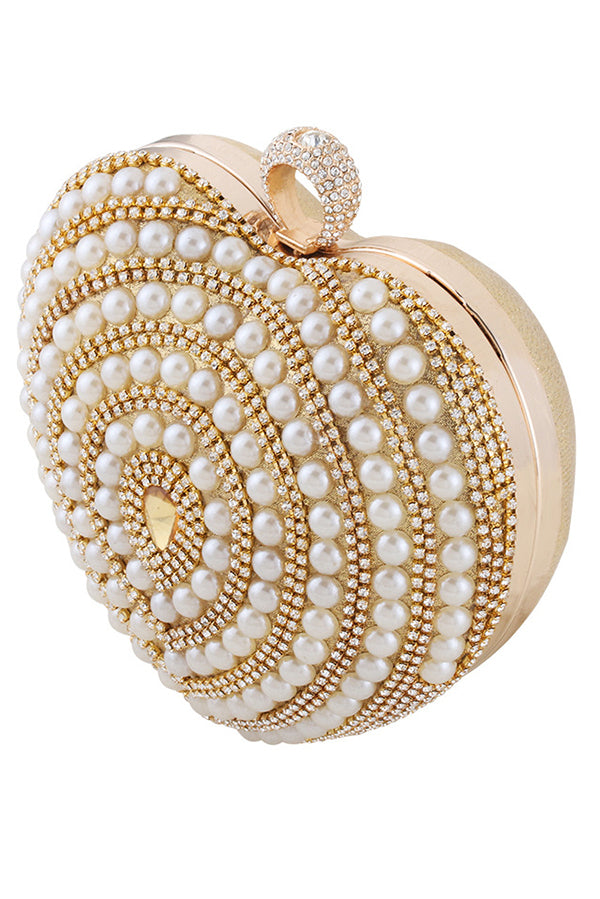 Banquet Fashionable Diamond-encrusted Pearl Versatile Handbag-consonak