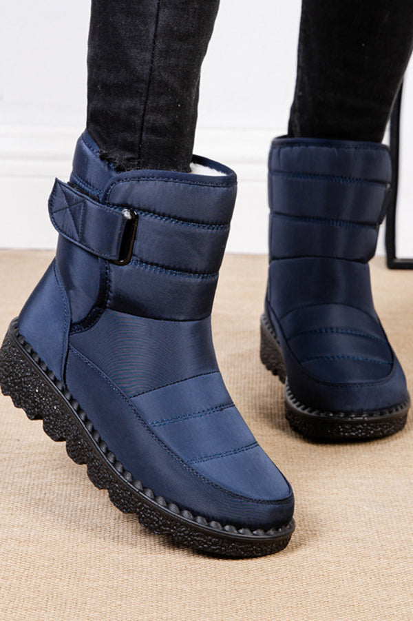 Warm Round Toe Thick-soled Casual Snow Boots-consonak
