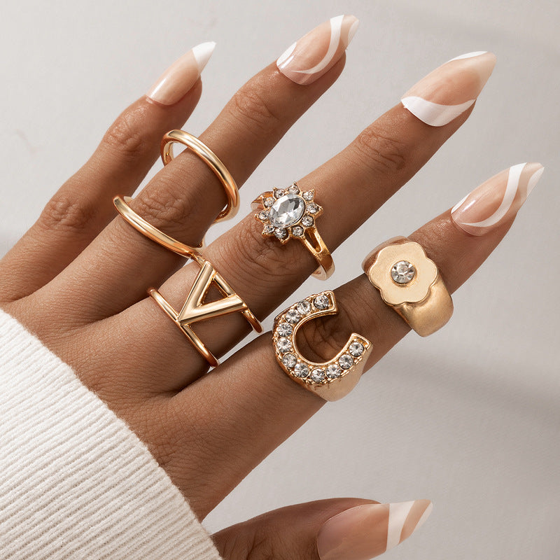Adjustable Personality Ring with Irregular Geometric Opening | Consonak
