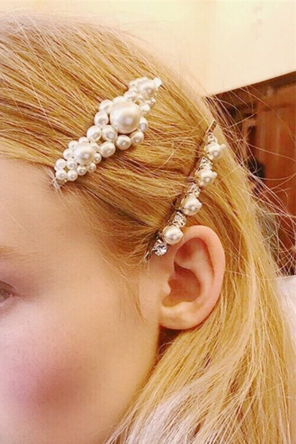 Vintage Handmade Pearl Beaded Clip-consonak