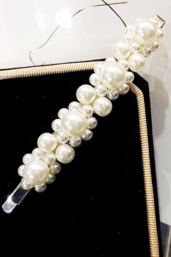 Vintage Handmade Pearl Beaded Clip-consonak