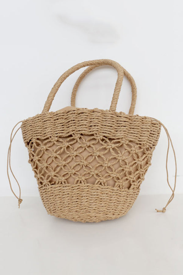 Ins Style Retro Hollow Straw Bag-consonak