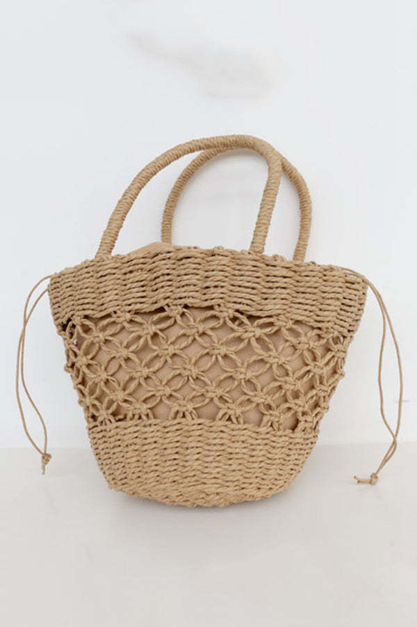 Ins Style Retro Hollow Straw Bag-consonak