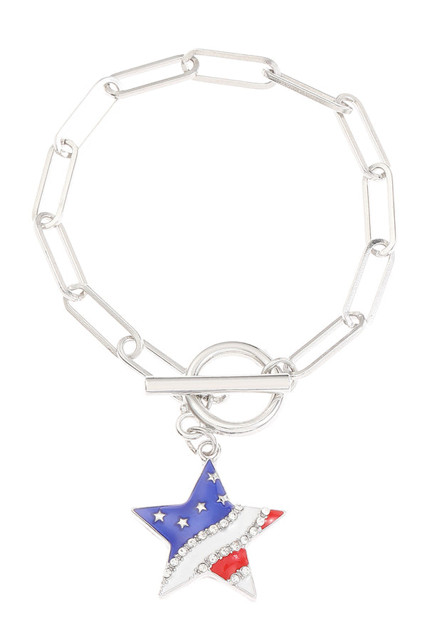 American Flag Independence Day Fashion Bracelet-consonak