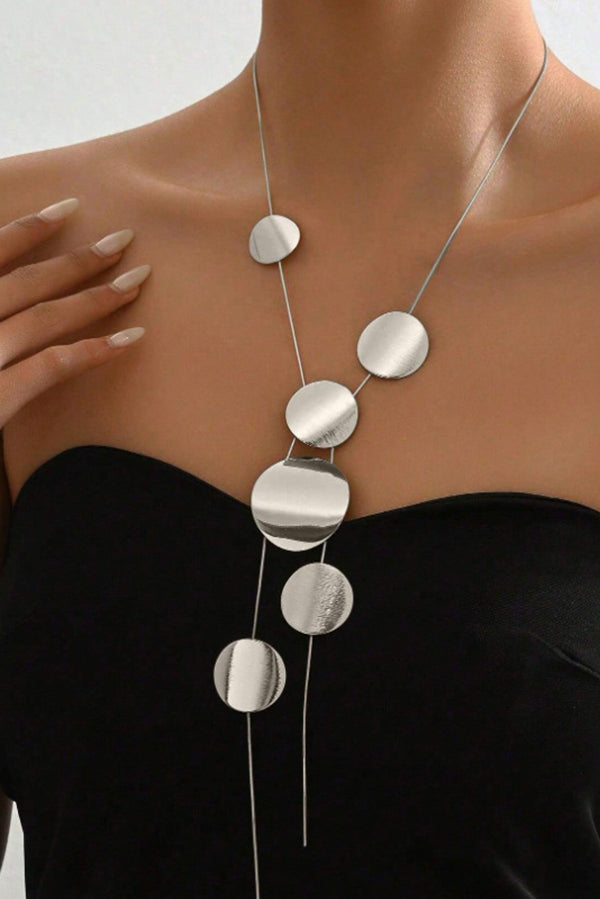 Fashionable Hollow Geometric Necklace-consonak