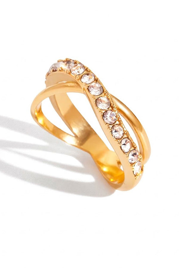 Western-style Affordable Luxury Geometric White Diamond Ring-Consonak