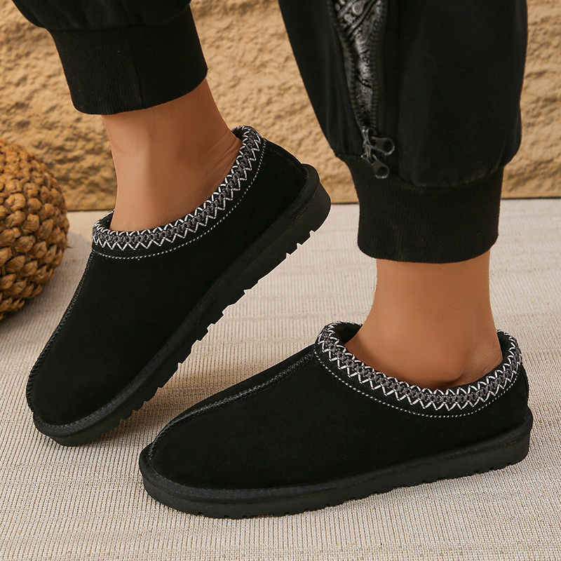 Ethnic Style Thin-soled Cotton Snow Boots-consonak