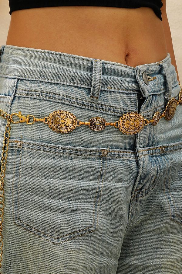 Bohemian Ethnic Style Metal Waist Chain-consonak