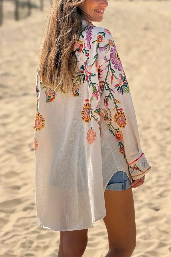 Wanderlust Floral Print Casual Shirt-Consonak
