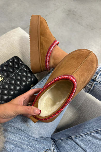 Warm Thick Sole Heelless Cotton Shoes-consonak