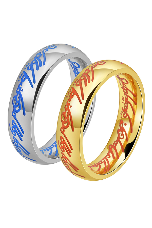 Personalized Stainless Steel Luminous Ring-consonak