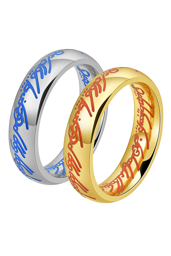 Personalized Stainless Steel Luminous Ring-consonak