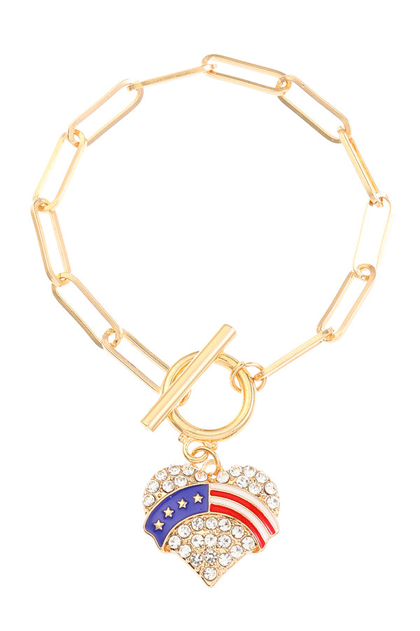 American Flag Independence Day Fashion Bracelet-consonak